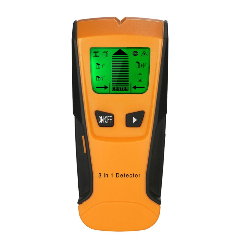 Professional Wall Scanner, 3 In 1 Metal Detector With Live Ac Wire Detection, Smart Beep Function & Backlit Lcd For Clear Visibility In Any Lighting C 9153484410030