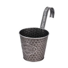 Hängende Blumenkübel aus Eisen für ein natürliches Ambiente, dekorative Hängepflanzgefäße ohne Abflusslöcher, geeignet für Sukkulenten,