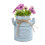 Kunstig blomsterholder, rustik galvaniseret vase til haveområder 3