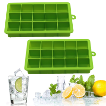 El revolucionario juego del hielo, bandejas flexibles de silicona para cubitos de hielo con fácil liberación del hielo, diseño apilable para un