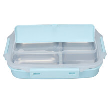 Stilvolle Bento-Box, auslaufsichere Lunchbox mit Wärmeisolierung, 3-Fächer-Design zur Portionskontrolle, integrierte Formgebung für einfache