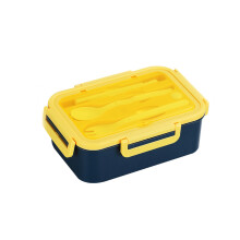 Bento-Box mit herausnehmbarem Tablett, Lunchbox für Erwachsene, Aufbewahrungsbehälter für Lebensmittel, großes Gitterdesign, lebensmittelechtes