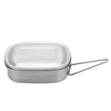 Recipiente metálico para alimentos, recipiente portátil à prova de vazamentos para marmita, ideal para uso no escritório, trabalho e casa.