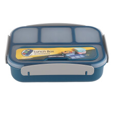 Bento-Lunchbox mit 4 Fächern, Lunchbehälter für Kleinkinder/Kinder/Erwachsene/Schüler, 1300 ml - Spülmaschinenfest, gefriergeeignet, BPA-frei