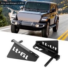Schwarz lackierte Fußrasten aus Eisen für Jeep Wrangler JL 2018+ Außen-Türscharniere Pedal