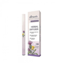 (Purple) Herbal Refreshing Energy Bar Air Freshener Pen Portable Aromatherapy Diffuser Pen Odor Remover For Clear Breathing Body Carea