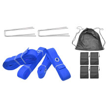 Beach Volleyball Lines for Sand Marking Lines Set Professional Weather Resistant Portable Borderline Field for Training blue