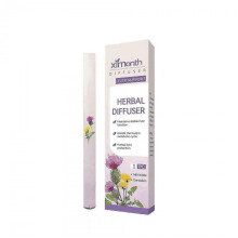 (Purple) Herbal Refreshing Energy Bar Air Freshener Pen Portable Aromatherapy Diffuser Pen Odor Remover For Clear Breathing Body Care