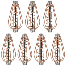 Portable Copper Metal Fishing Feeder Cage 25g 6pcs