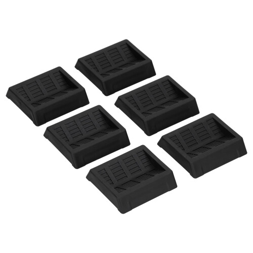 6 Stück Möbelfüße, Bettstopper, Gummi-Rollenfüße, 2