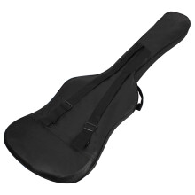 Gepolsterter E-Bass-Gitarrentasche mit Rücken- und Reißverschluss, 20 mm Schwarz für Reisen & Aufbewahrung