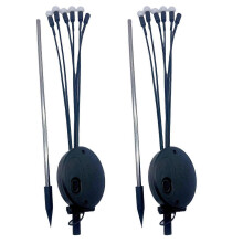 2x Solar-Glühwürmchen-Leuchten wasserdicht für Garten