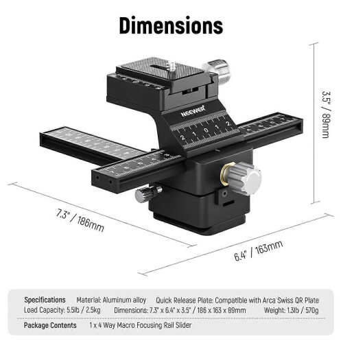 4-Wege-Makroschlitten für DSLR-Kameras 1