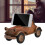 Vintage Car Shape Bluetooth Speaker 1500mA ABS Plastic Black 10