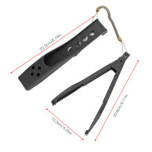 Multifunktionaler Fischgreifer mit Schutz, 22cm, Schwarz