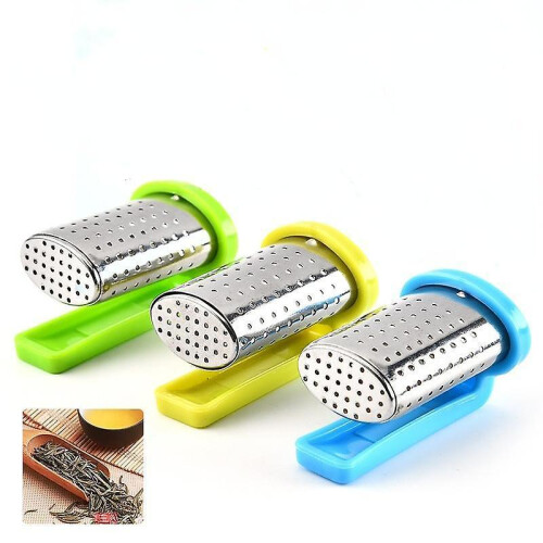 (Green) Tea Strainers Hanging On Cup Style Tea Infuser With Handle Tea Diffuser Strainer Herbal Spice Filter Drinkware Tea Accessories