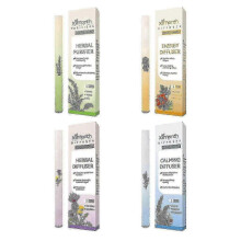 (1set Mix) Herbal Refreshing Energy Bar Air Freshener Pen Portable Aromatherapy Diffuser Pen Odor Remover For Clear Breathing Body Carea