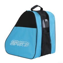 Skates Bag for Kids, Adults Ice Skating Bag, Roller Skate Carry Bag Three Layer Design, Wide Handles (Blue)