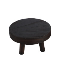 Mobilier de interior și exterior, scaun mini din lemn, suport decorativ pentru plante, suport rustic pentru afișaje, urme unice de lemn, suport