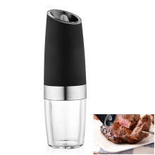 Moedor de pimenta elétrico a bateria, moedor de sal elétrico, mecanismo de moagem cerâmica ajustável, luz LED brilhante, moedor de especiarias