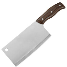 Stainless Steel Kitchen Cleaver with Wooden Handle, Multipurpose Knife for Meat and Vegetable Cutting