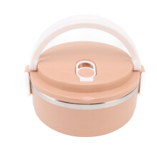 Isolierter Edelstahl-Lebensmittelbehälter, tragbare Thermos-Lunchbox, auslaufsicher, belüftet, ergonomischer Griff, versiegelter