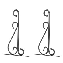 Decorazioni da giardino sospese, ganci decorativi bianchi per piante per uso interno ed esterno, ganci in ferro battuto robusti e resistenti, design