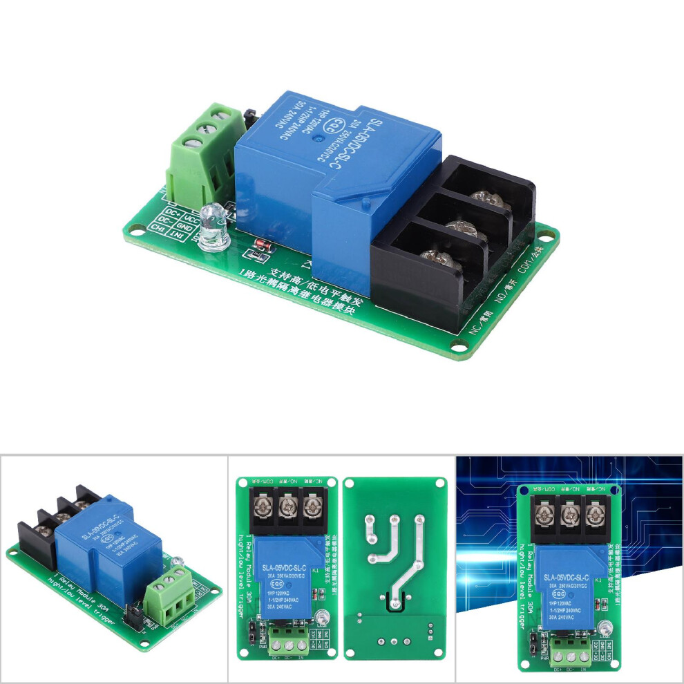 High/Low Trigger Relay Module 1 Channel Optocoupler 30A 5V 8241362434344