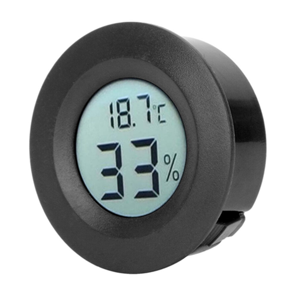 Mini Lcd Thermometer Hygrometer - Black, 45X14mm, -50C To +70C 4691362434358