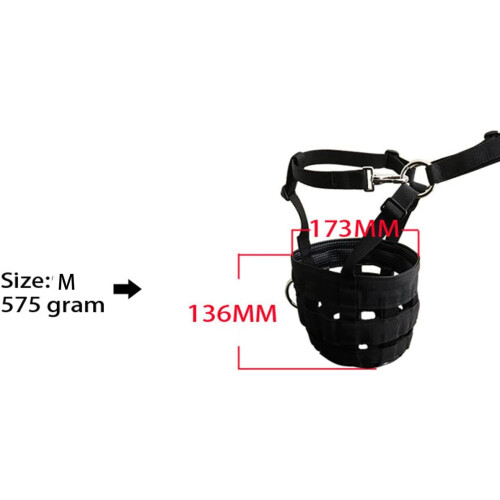 Basket Grazing Muzzle Breathable Equestrian Equipment M Red 1