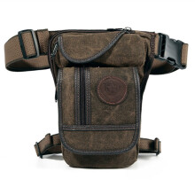 Leg Bag,Leg Bag Motorcycle Men's Canvas Vintage Drop Leg Bag Waist Pants Pants Hip Hip Belt Hiking Motorcycle Cross Body Mission Bag Coffee
