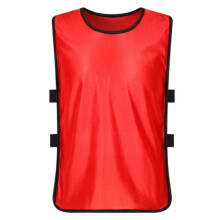 Scrimmage Jersey, Football Training Vest Breathable Binding Design for Volleyball Adults Free Size Red