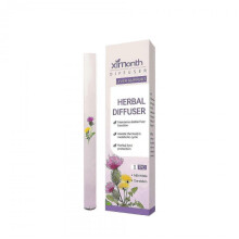 (Purple) Herbal Refreshing Energy Bar Air Freshener Pen Portable Aromatherapy Diffuser Pen Odor Remover For Clear Breathing Body Care