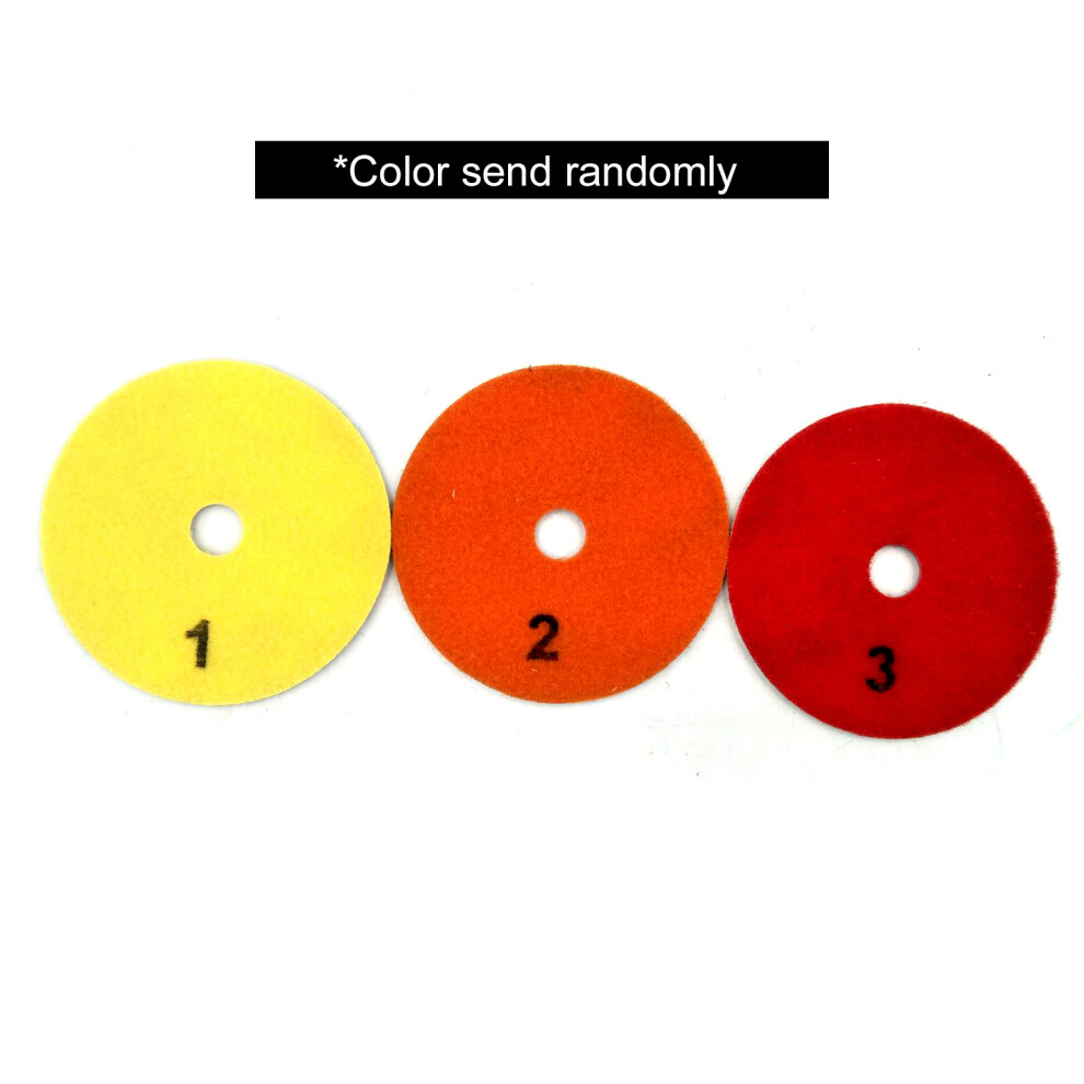 3Set 4Â 100Mm Dry/Wet Polishing Pads For Granite Marble Concrete Grinding 8051362436244