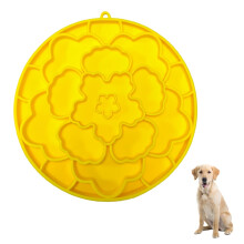 Dog Feeding Mat, 2 in 1 Silicone Slow Feeder Treat Mat for Dogs/Cats Slow Down Feeding,Encourages Natural Foraging Skill