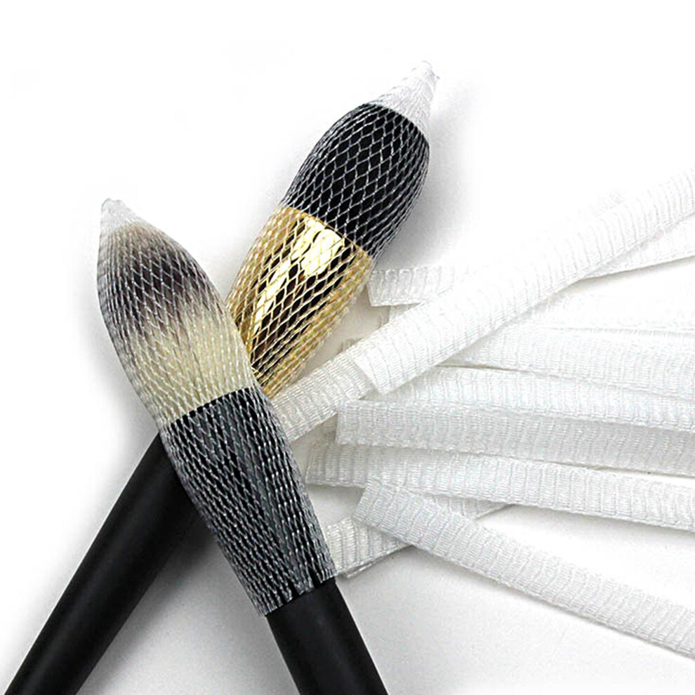 Makeup Brush Mesh Protectors 100Pcs Cosmetic Cover Guard Reusable & Durable
