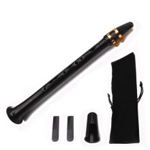 Kleiner schwarzer Saxophon Pocket Holzblasinstrument mit Tragetasche