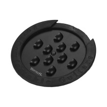 SM-10 Gitarrensoundlochabdeckung 100mm, Feedback-Puffer, Einstellbar Schwarz