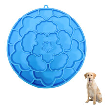 Dog Feeding Mat, 2 in 1 Silicone Slow Feeder Treat Mat for Dogs/Cats Slow Down Feeding,Encourages Natural Foraging Skill