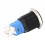 2 Stück Schwarzer Selbstsperrender Metallschalter 16mm IP65 LED 3-6VDC 5