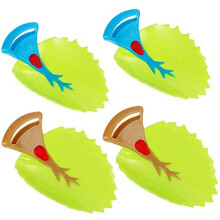 4 extensores de grifo para niños pequeños, diseño de hoja sin BPA, plástico suave y duradero, fácil de instalar y quitar, ayuda para el lavado