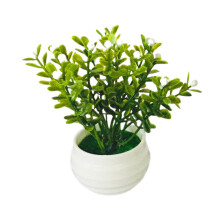 Pflegeleichte künstliche Bonsai-Dekoration mit Topf, realistische künstliche Topfpflanze, dekorative Kunstblumen für den Innenbereich, ideal für