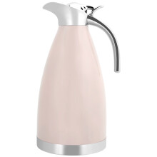 Bouteille isotherme à café à double paroi en acier inoxydable, design élégant, bec verseur anti-gouttes, résistante à la chaleur et au froid.