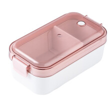 Lancheira Bento portátil para refeições em qualquer lugar, com trava, feita de plástico de qualidade alimentar livre de BPA e compartimento