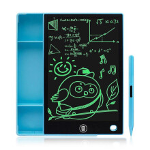 (Single Blue) 9.5inch Multi-functional Large Capacity Lcd Writing Box Pencil Case Graffiti Tablet Doodle Board Drawing