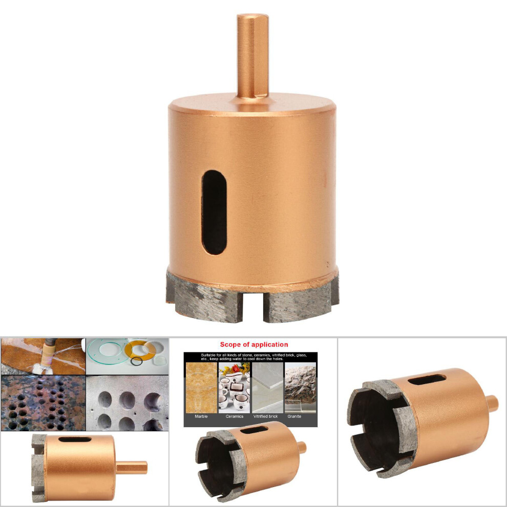 Versatile 40-60Mm Triangle Shank Hole Saw For Marble/Glass/Concrete 4971362440185