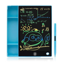(Colors Blue) 9.5inch Multi-functional Large Capacity Lcd Writing Box Pencil Case Graffiti Tablet Doodle Board Drawing