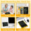 (Colors Yellow) 9.5inch Multi-functional Large Capacity Lcd Writing Box Pencil Case Graffiti Tablet Doodle Board Drawing 5