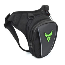 Leg Bag Waterproof Nylon Motorcycle Drop Leg Bag Motobiker Riding Belt Pouch Pack Waist Bag Belt Pack Motorcycle Waist Leg Bag(Green)