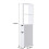 White Bathroom Storage Cabinet Tall Narrow Unit 3
